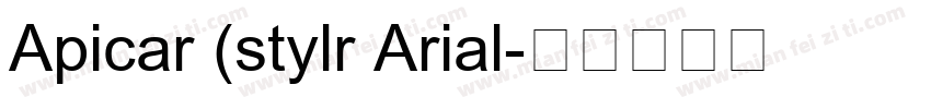 Apicar (stylr Arial字体转换